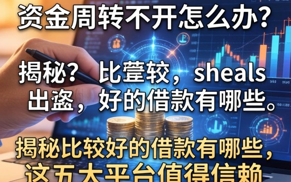 资金周转不开怎么办？揭秘比较好的借款有哪些，这五大平台值得信赖