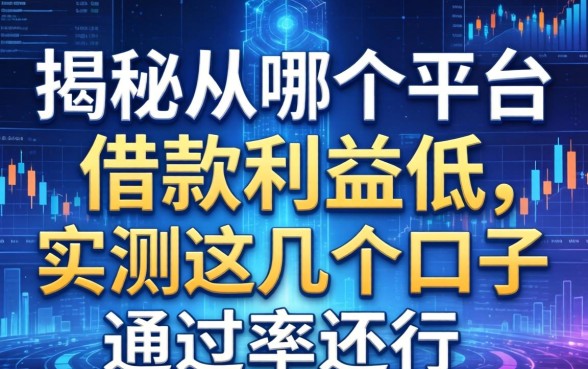 揭秘从哪个平台借款利益低，实测这几个口子通过率还行