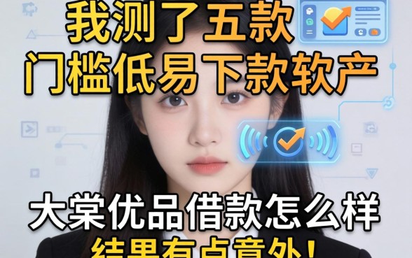 我测了五款门槛低易下款软件，大棠优品借款怎么样，结果有点意外