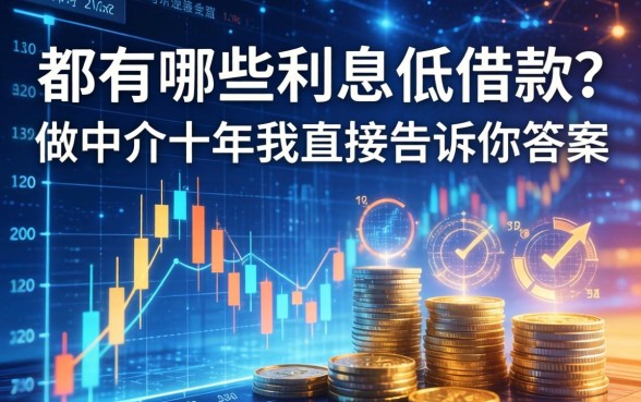 都有哪些利息低的借款?做中介十年我直接告诉你答案