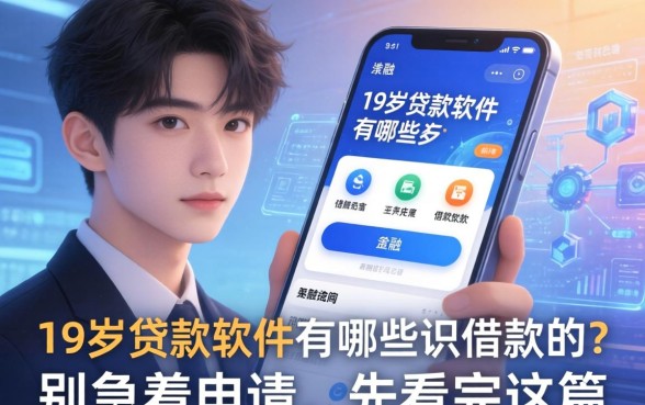 19岁贷款软件有哪些可以借款的？别急着申请，先看完这篇