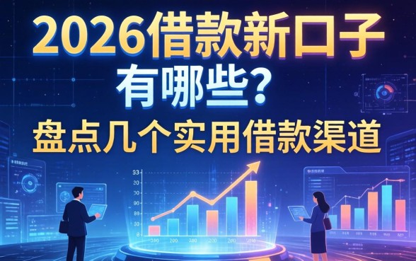 2026借款新口子有哪些?盘点几个实用的借款渠道