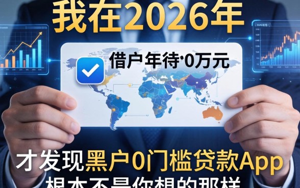 我在2026年借了一万元，才发现黑户0门槛贷款app根本不是你想的那样