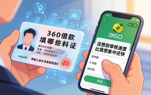 我用身份证和手机在360借款填哪些资料,没想到审核速度比我想象中还快