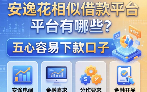 安逸花相似的借款平台有哪些?分享五个容易下款的口子