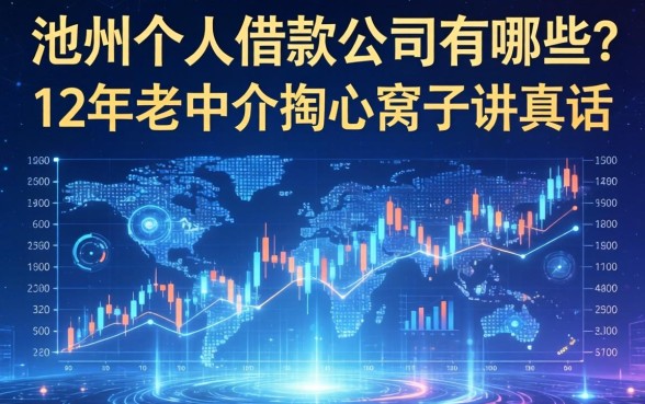 池州个人借款公司有哪些?12年老中介掏心窝子讲真话