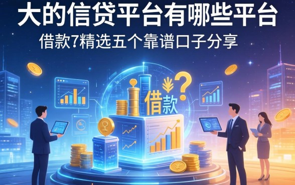 大的信贷平台有哪些平台可以借款？精选五个靠谱口子分享