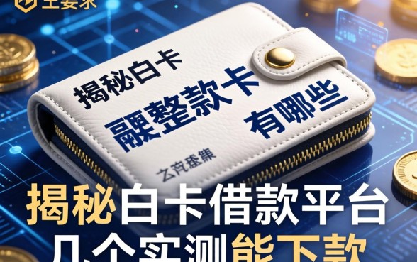 揭秘白卡钱包借款平台有哪些，整理了几个实测能下款的
