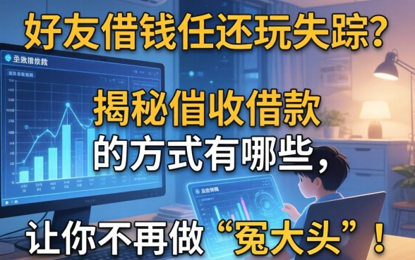 好友借钱不还玩失踪？揭秘催收借款的方式有哪些，让你不再做“冤大头”！