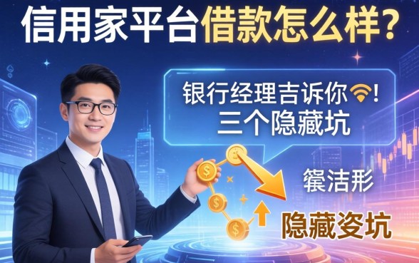 信用家平台借款怎么样？银行经理告诉你三个隐藏坑