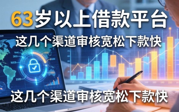 63岁以上的借款平台有哪些，这几个渠道审核宽松下款快