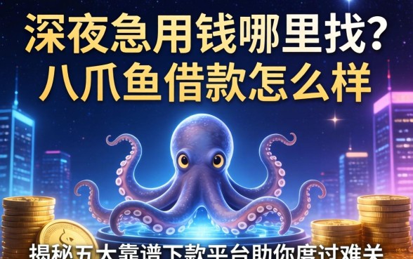 深夜急用钱哪里找？八爪鱼借款怎么样？揭秘五大靠谱下款平台助你度过难关