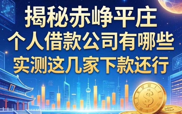 揭秘赤峰平庄个人借款公司有哪些，实测这几家下款还行