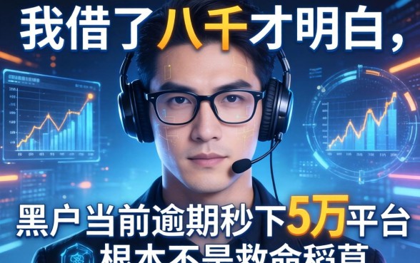 我借了八千才明白，黑户当前逾期秒下5万平台根本不是救命稻草