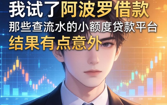我试了阿波罗借款和那些不查流水的小额度贷款平台，结果有点意外