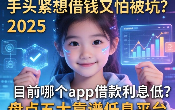 手头紧想借钱又怕被坑？2025目前哪个app借款利息低？盘点五大靠谱低息平台