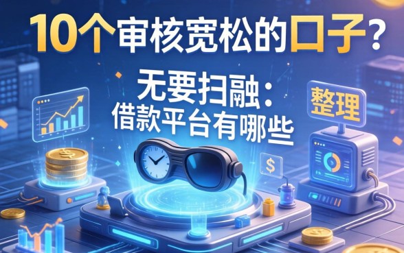 不需要扫脸的借款平台有哪些？整理了10个审核宽松的口子