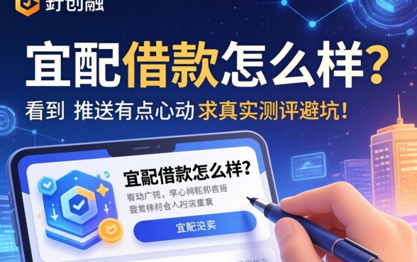 宜配借款怎么样？看到广告推送有点心动，求真实测评避坑！