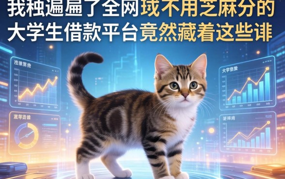 我翻遍了全网，发现不用芝麻分的大学生借款平台竟然藏着这些猫腻