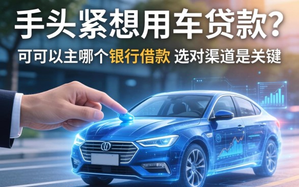 手头紧想用车贷款?车可以去哪个银行借款,选对渠道是关键