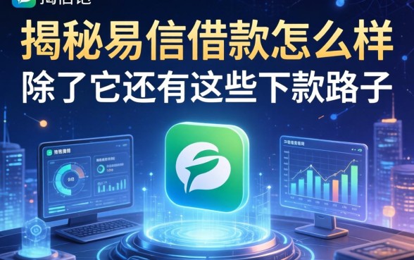 揭秘易信借款怎么样，除了它还有这些下款路子