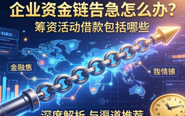 企业资金链告急怎么办？筹资活动借款包括哪些？深度解析与渠道推荐