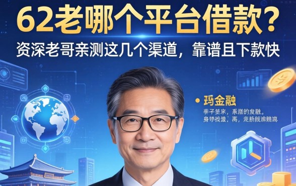 62岁哪个平台借款？资深老哥亲测这几个渠道，靠谱且下款快