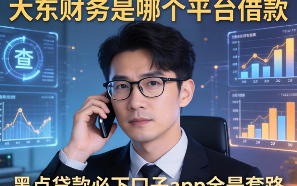 我查了一晚上大东财务是哪个平台借款，发现黑户贷款必下口子app全是套路