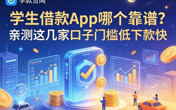 学生借款app哪个靠谱？亲测这几家口子门槛低下款快