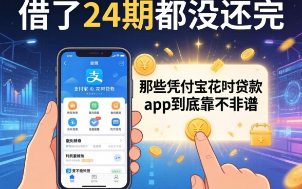 我借了24期都没还完，那些凭支付宝花呗贷款的app到底靠不靠谱