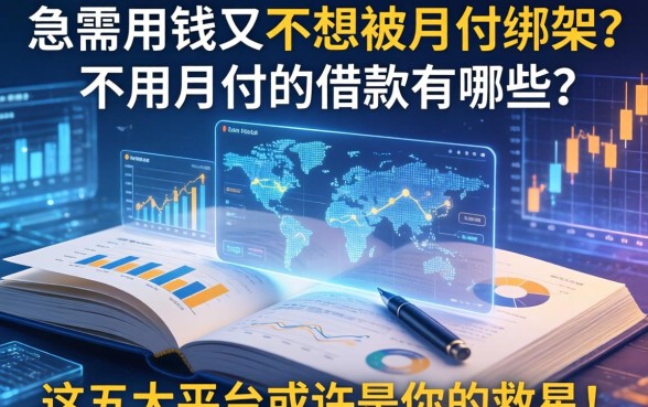 急需用钱又不想被月供绑架？不用月付的借款有哪些？这五大平台或许是你的救星！