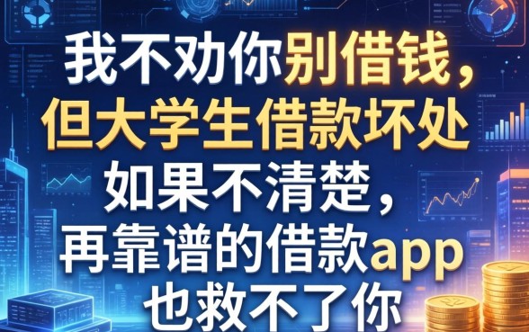 我不劝你别借钱，但大学生借款的坏处如果不清楚，再靠谱的借款app也救不了你