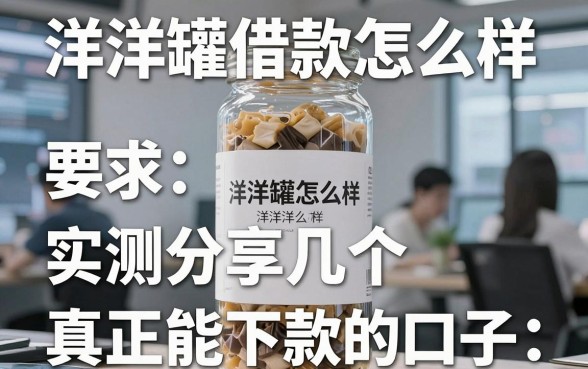 洋洋罐借款怎么样,实测分享几个真正能下款的口子