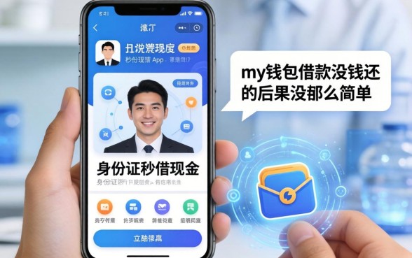 我试了手机身份证秒借现金的app，发现my钱包借款没钱还的后果没那么简单