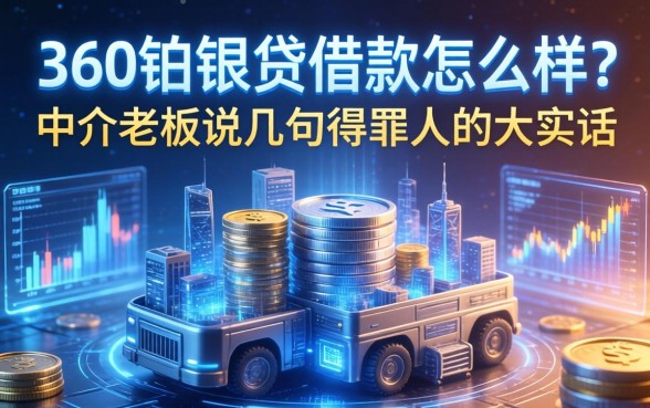 360铂银贷借款怎么样？中介老板说几句得罪人的大实话