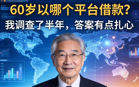 60岁以上哪个平台借款？我调查了半年，答案有点扎心