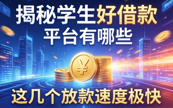揭秘学生好借款的平台有哪些，这几个放款速度极快