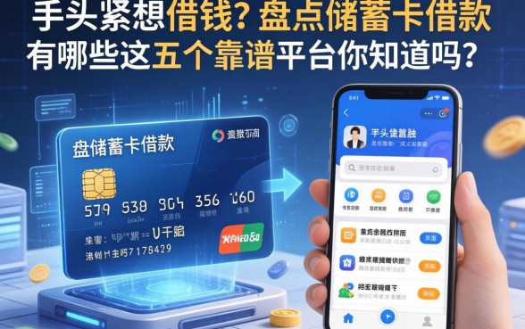 手头紧想借钱？盘点储蓄卡借款的软件有哪些，这五个靠谱平台你知道吗？