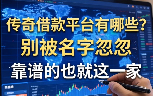 传奇借款平台有哪些？别被名字忽悠，靠谱的也就这几家