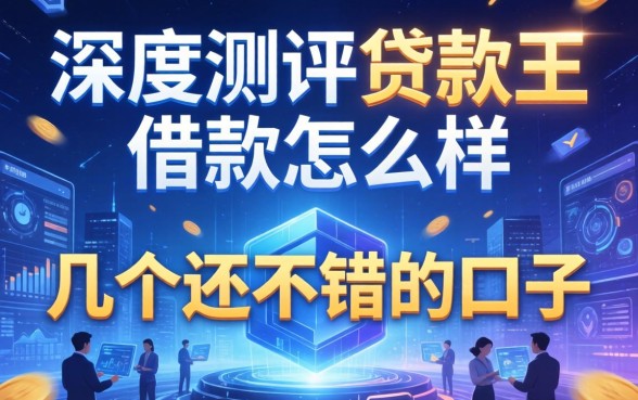 深度测评贷款王借款怎么样，整理了几个还不错的口子