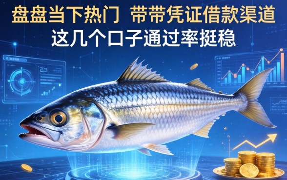 盘点当下热门的带鱼凭证借款渠道,这几个口子通过率挺稳