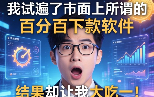 我试遍了市面上所谓的百分百下款软件，结果却让我大吃一惊