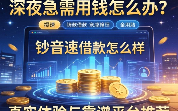 深夜急需用钱怎么办?钞音速借款怎么样?真实体验与靠谱平台推荐