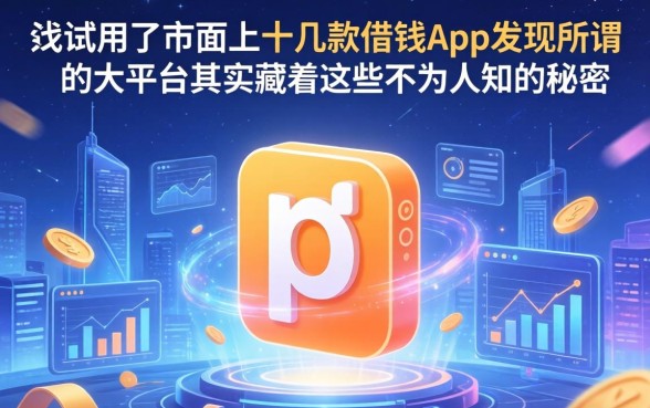 我试用了市面上十几款借钱app,发现所谓的大平台其实藏着这些不为人知的秘密