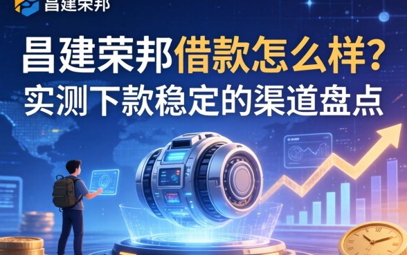 昌建荣邦借款怎么样？实测下款稳定的渠道盘点