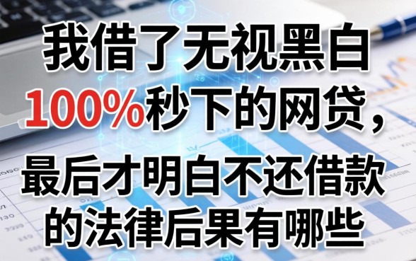 我借了无视黑白100%秒下的网贷，最后才明白不还借款的法律后果有哪些