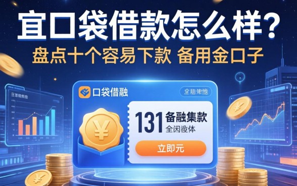 宜口袋借款怎么样？盘点十个容易下款的备用金口子
