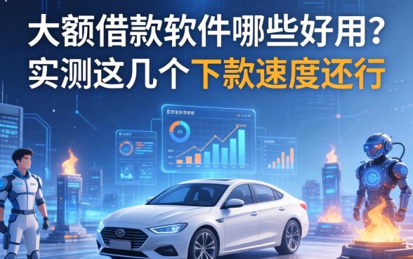 大额借款软件哪些好用？实测这几个下款速度还行