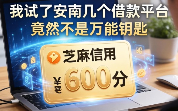 我试了安化几个借款平台，发现芝麻信用600分竟然不是万能钥匙