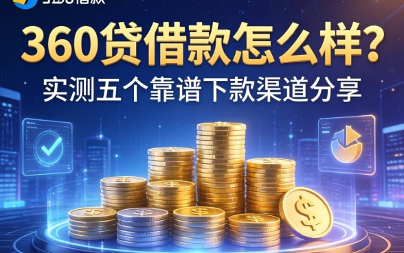 360贷借款怎么样？实测五个靠谱下款渠道分享